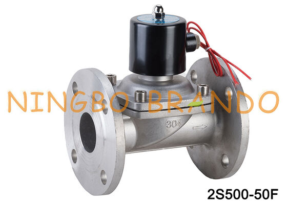 DN50 Flange 2S500-50 2/2 Dirección NC válvula de solenoide de acero inoxidable