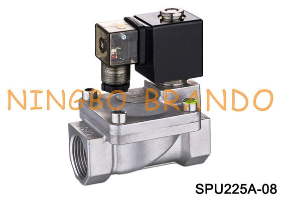 Válvula Solenoide de Acero Inoxidable de 1 Pulgada Shako Tipo SPU225A-08