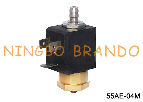 Válvula Solenoide de latón de 2 vías con puerto M5 para cafetera Schaerer DC24V AC220V