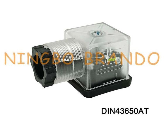 DIN43650A Conector de bobina de válvula solenoide 18 mm DIN transparente 43650 tipo A