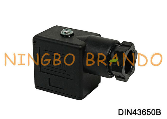 Conector de bobina de válvula solenoide DIN43650 B MPM Negro DIN 43650 tipo B