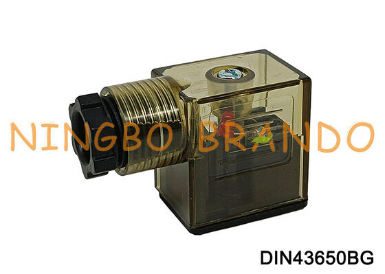 Conector de bobina de válvula solenoide DIN43650B con LED DIN 43650 tipo B