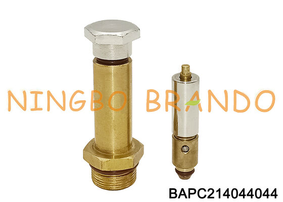 Tubo de émbolo de solenoide NC de latón de 2 vías con armadura de válvula solenoide y núcleo de hierro de 14mm OD