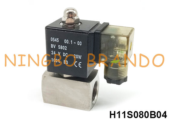 160 bar 1/2' válvula de solenoide de alta presión 220V 110V 24V 12V 16 MPa