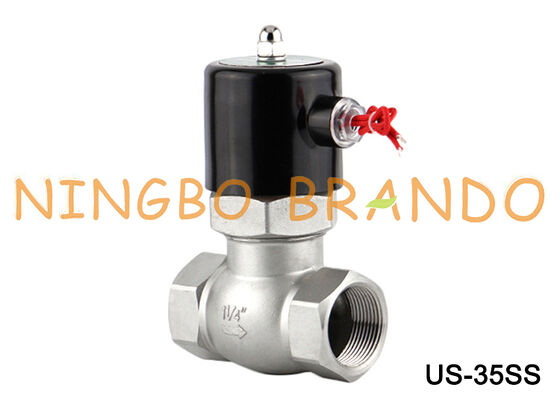 Válvula Solenoide de Vapor US-35 2L-35 1-1/4'' Válvula Solenoide de Acero Inoxidable 24V 220V