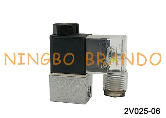 Válvula Solenoide AirTAC tipo 2V025-06 de 2/2 vías de acción directa 12V/24V/110V/220V