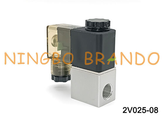 2V025-08 Válvula Solenoide Neumática 24V DC 2/2 1/4 Pulgada