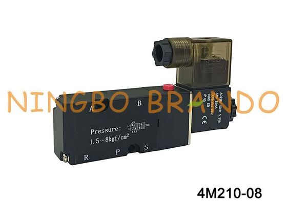 Válvula solenoide AirTAC tipo 4M210-08, válvula direccional neumática de 5/2 vías