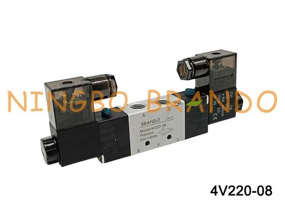 Válvula solenoide neumática Airtac tipo 4V220-08 de 5/2 vías