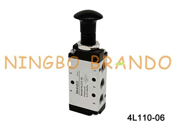 Airtac Tipo 4L110-06 4L Válvula de control de aire push-pull 5/2 vías