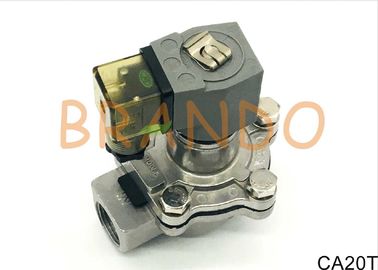 T-tipo 90Degree de ángulo recto, válvula neumática de aluminio de 3/4 pulgada del pulso