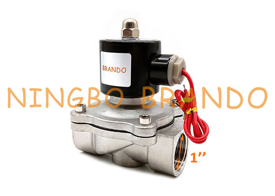 Válvula electromagnética de acero inoxidable de la pulgada DN25 de SUW-25 2S250-25 1