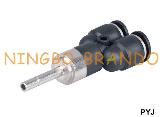 Tipo enchufable manera neumática plástica de la serie Y de PYJ de las colocaciones de manguera 3