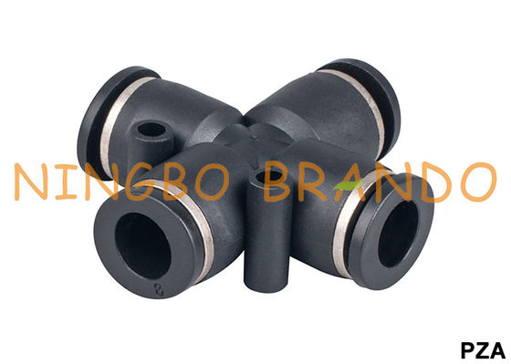 Las colocaciones de manguera neumáticas cruzadas de la unión de PZA empujan a rápido conectan